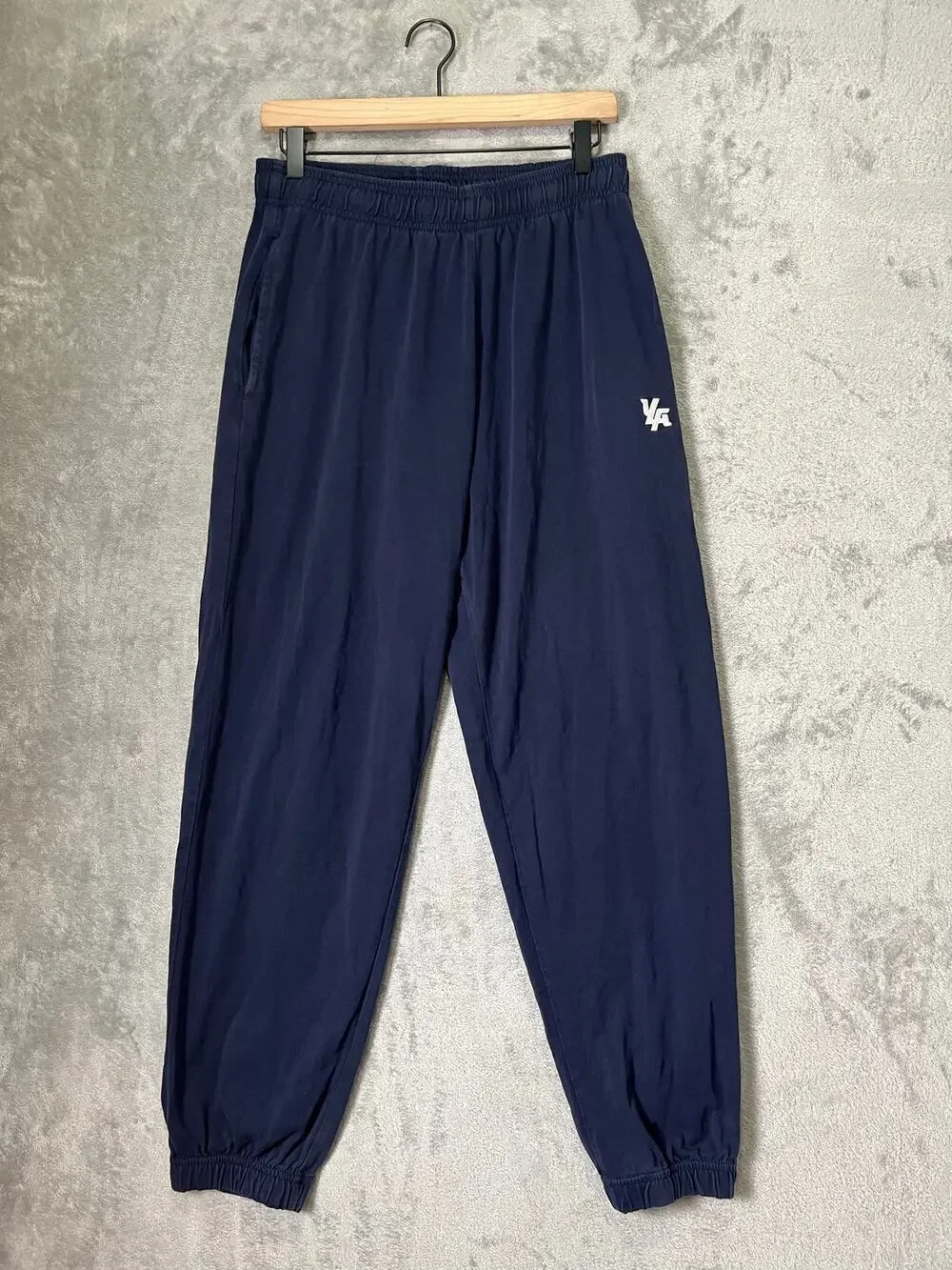 YoungLA M Navy Jogger Sweatpants Tapered Athletic Gym Streetwear Lounge Pants